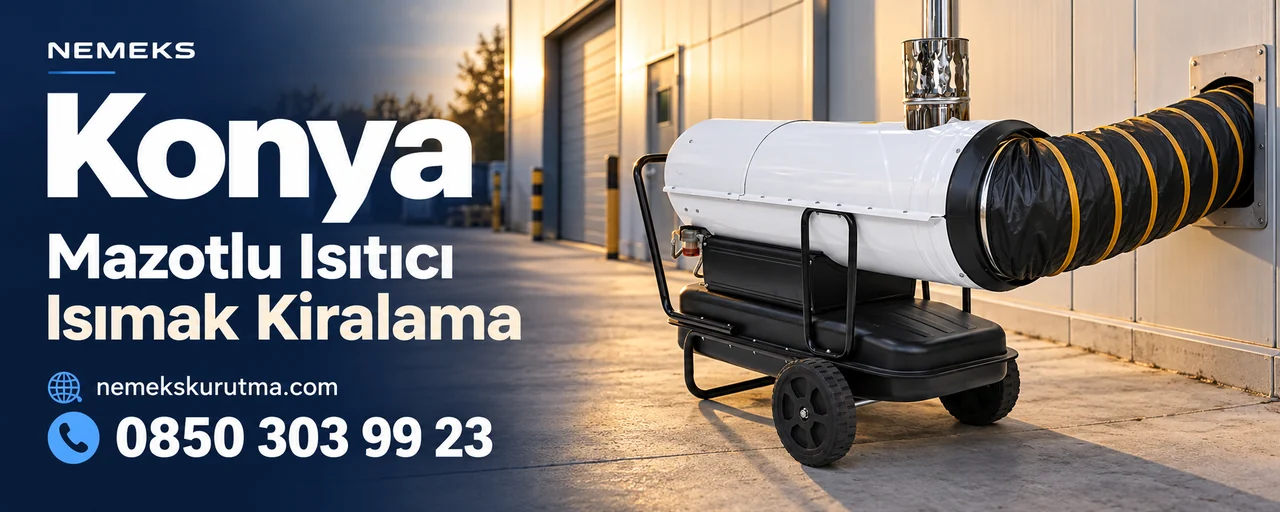 Konya Mazotlu Isıtıcı Isımak Kiralama — Konya mazotlu ısıtıcı Isımak kiralama için bacalı cihaz görseli